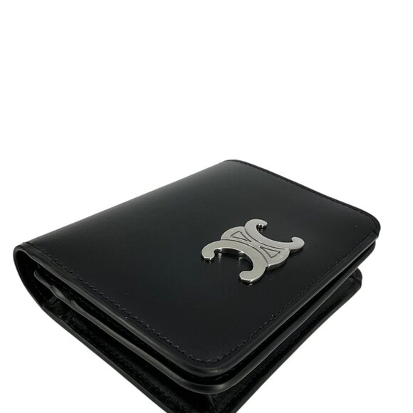 CELINE Calfskin Triomphe Compact Wallet - Picture 7 of 8